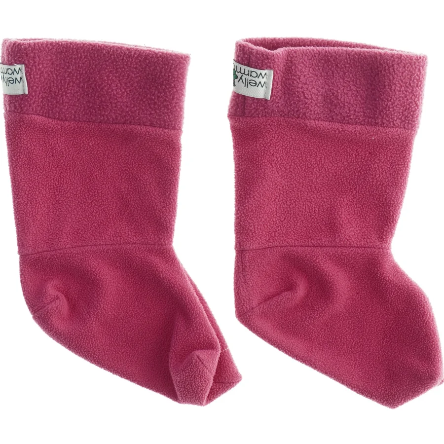 Børnesokker i fleece fra Welly Warmers (str. S. fodlænde. 14 cm)