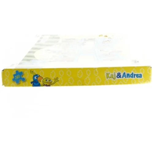 Kaj & Andrea puslespil i træ fra DR (str. 25x21 cm)