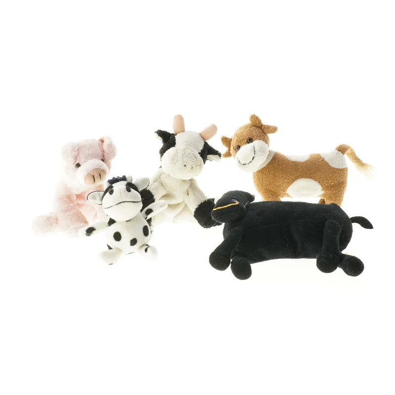 Køer og grise bamser (str. 24 x 15 cm)