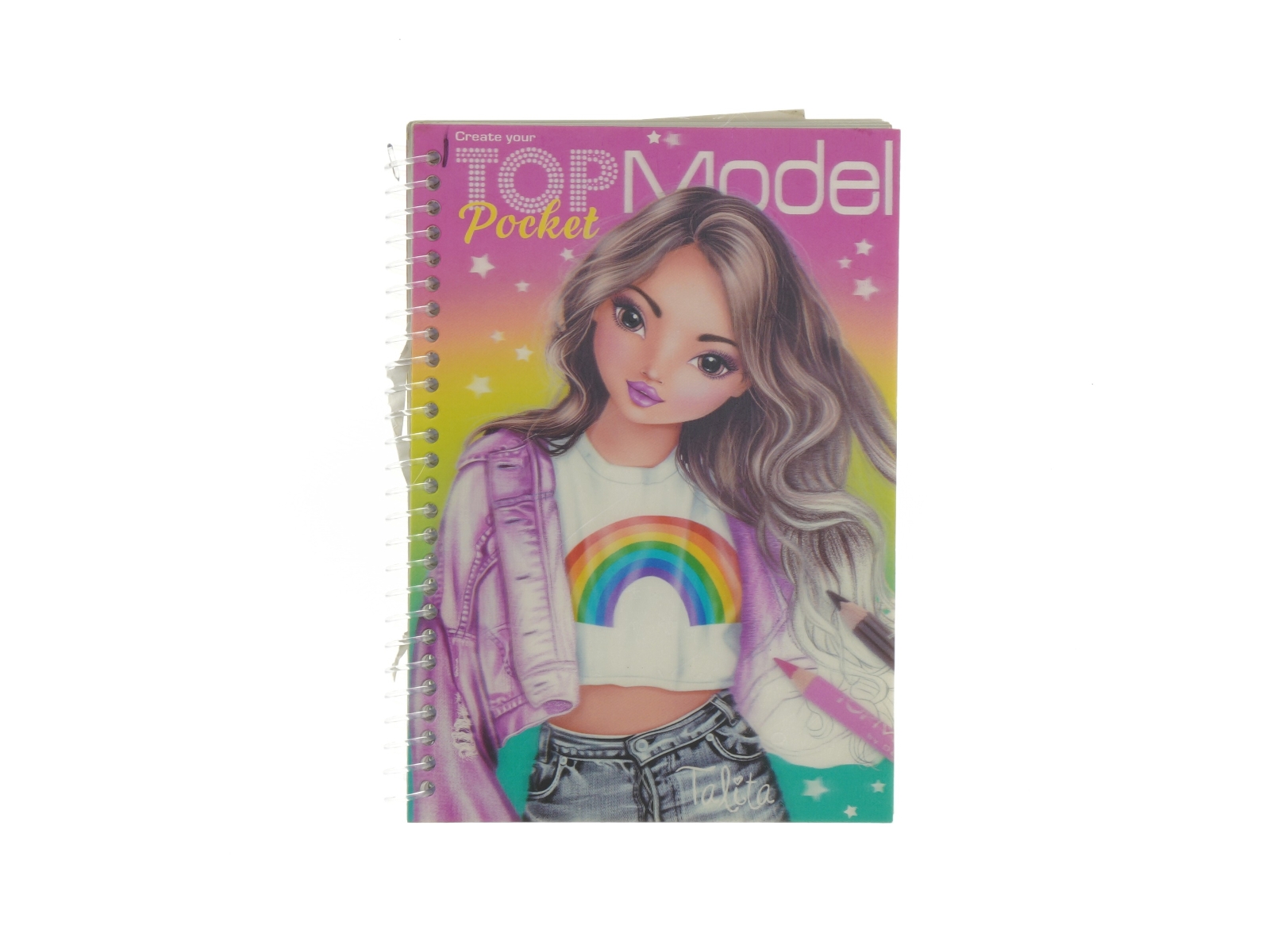 Malebog fra Top Model (str. 17 x 13 cm)