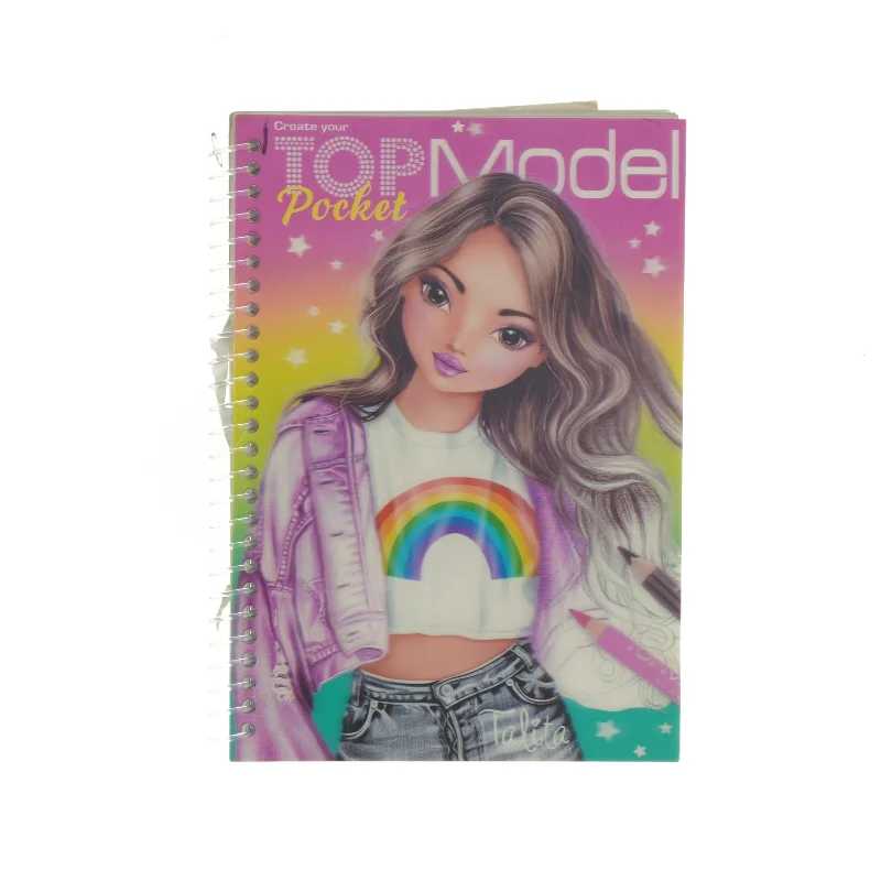 Malebog fra Top Model (str. 17 x 13 cm)