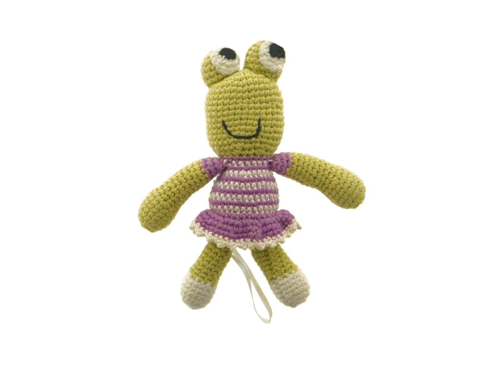 Hæklet bamse fra Pebblechild (str. 17 x 12 cm)