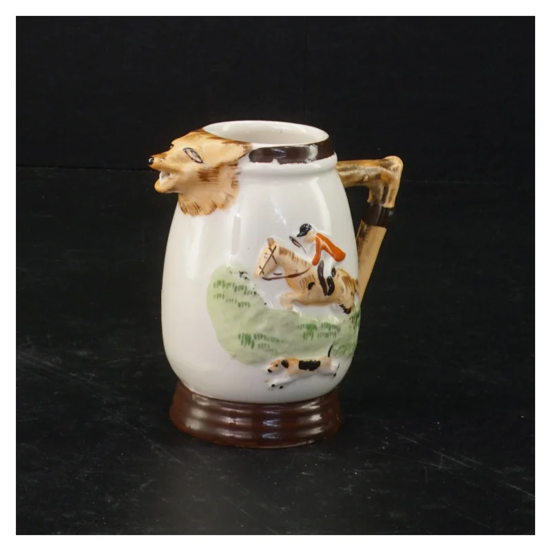 Keramik kande formet som en ræv (str. 8,5 x 9 x 6 cm)