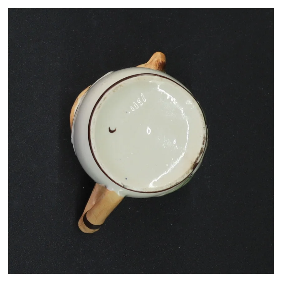 Keramik kande formet som en ræv (str. 8,5 x 9 x 6 cm)