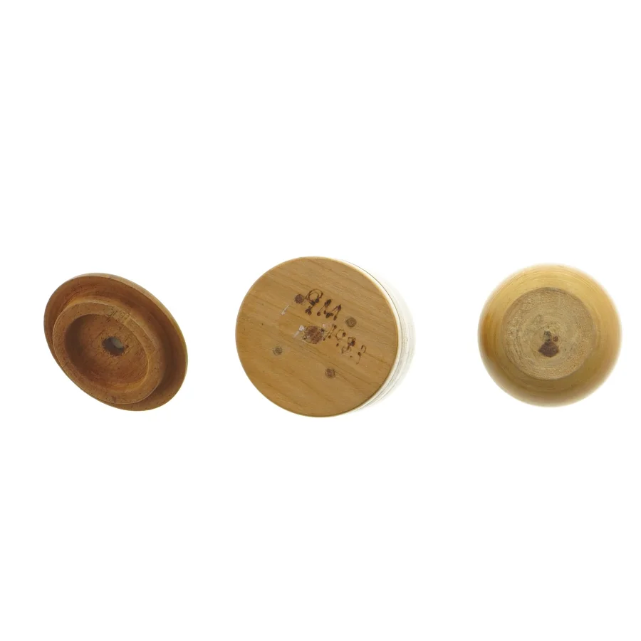 Træbeholdere med låg (str. 10 x 6 cm og 5 x 4 cm)