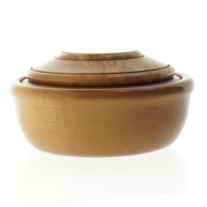 Træskål med låg fra Tasmanien(str. 15 x 7 cm)