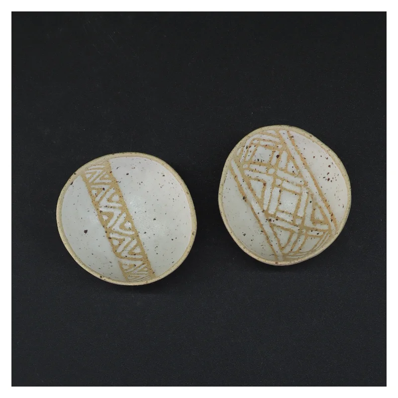 Håndmalede keramikskåle (str. 4 x 8 cm)