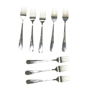 Bestiksæt med 8 gafler fra Aida (str. 8 stk 19 cm)