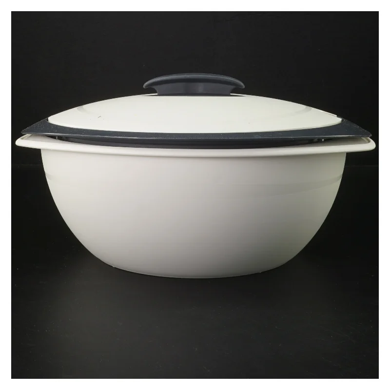Tupperware thermo skål m. indsats og låg(str. 25x32x14 cm)