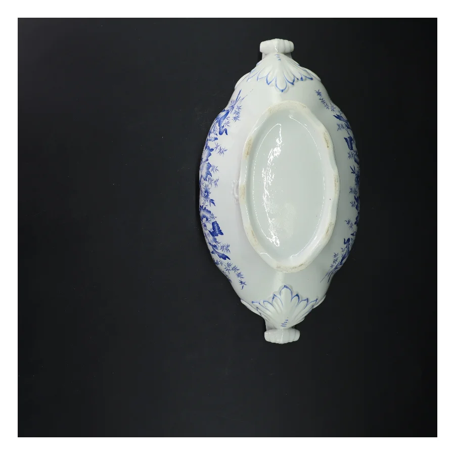 Suppeterrin med låg i Fajance (str. 35 cm)