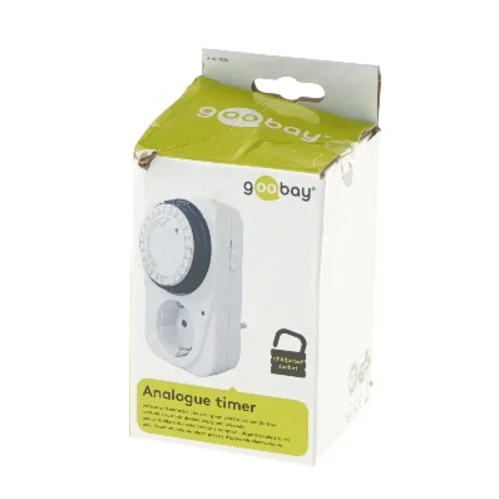 Analog timer fra goobay (str. 12x8x7,4 cm)