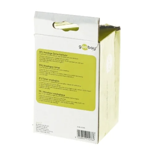 Analog timer fra goobay (str. 12x8x7,4 cm)