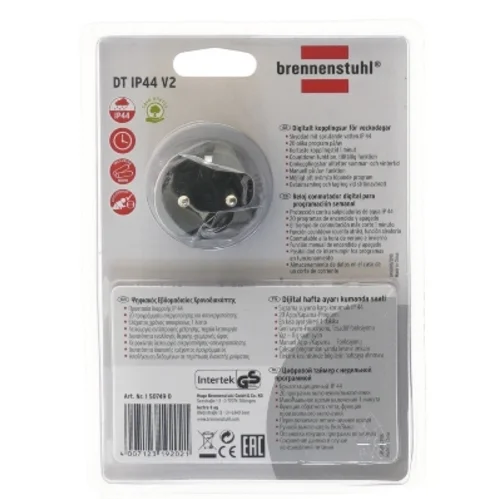 Digitalt uge-timer IP44 V2 fra Brennenstuhl (str. 21x14 cm)