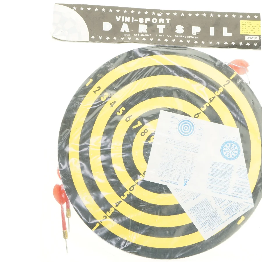 Dartskive sæt fra Vini-Sport (str. Ø 38 cm)