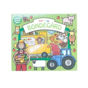 Bondegårds bog med brikker fra Leg Ind (str. 28 x 24 cm)