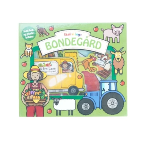 Bondegårds bog med brikker fra Leg Ind (str. 28 x 24 cm)