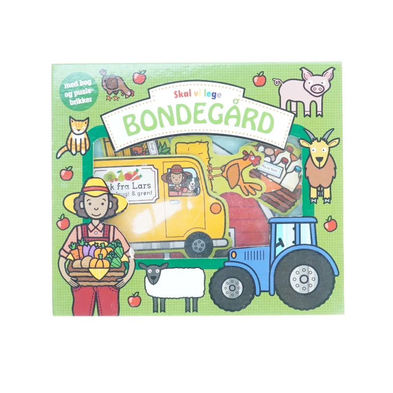 Bondegårds bog med brikker fra Leg Ind (str. 28 x 24 cm)