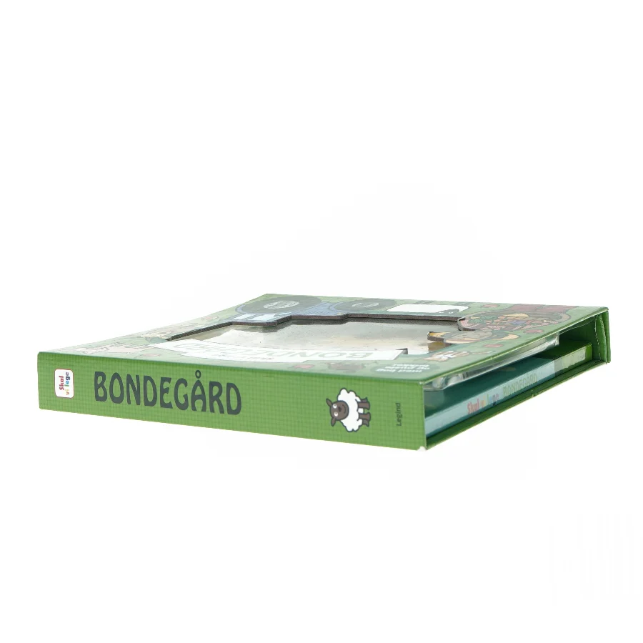 Bondegårds bog med brikker fra Leg Ind (str. 28 x 24 cm)