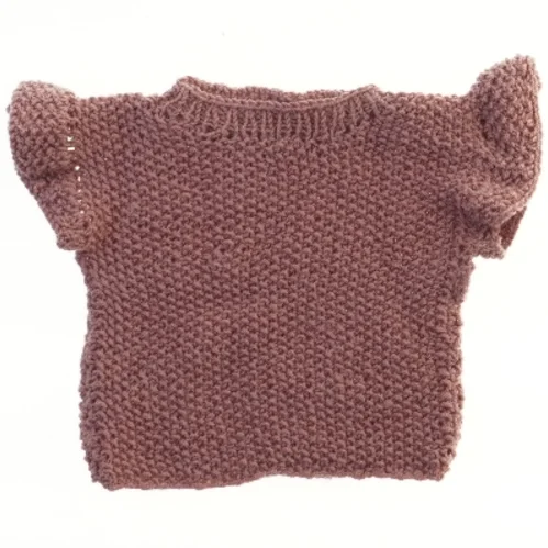 Strikket bluse til børn (str.  25x25 cm)