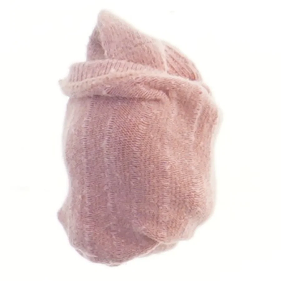 Rosa sokker til nyfødte (str. fod 9 cm)