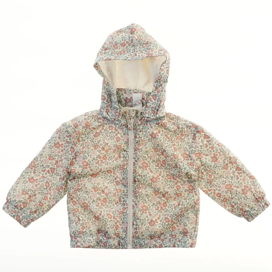 Blomstret børnejakke med hætte fra H&M (str. 80)