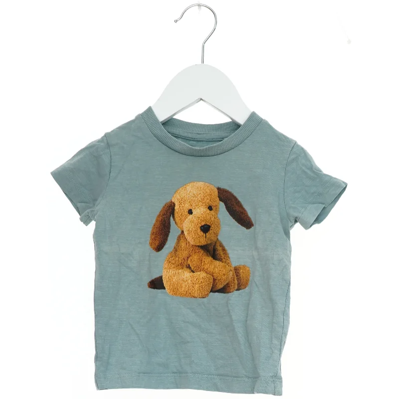 Børne T-shirt med hundemotiv fra Next (str. 74)