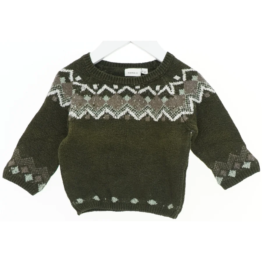Striktrøje med mønster fra Name It (str. 62)