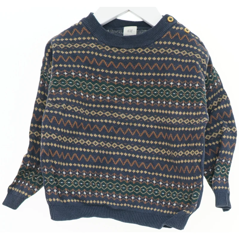 Strikket sweater med mønster fra H&M (str. 86)