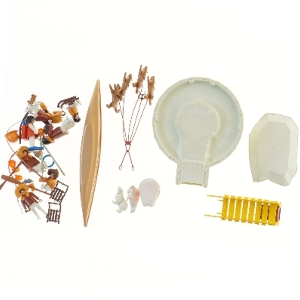 Playmobil iglo og slædesæt fra Playmobil (str. Ø 16,5 cm)