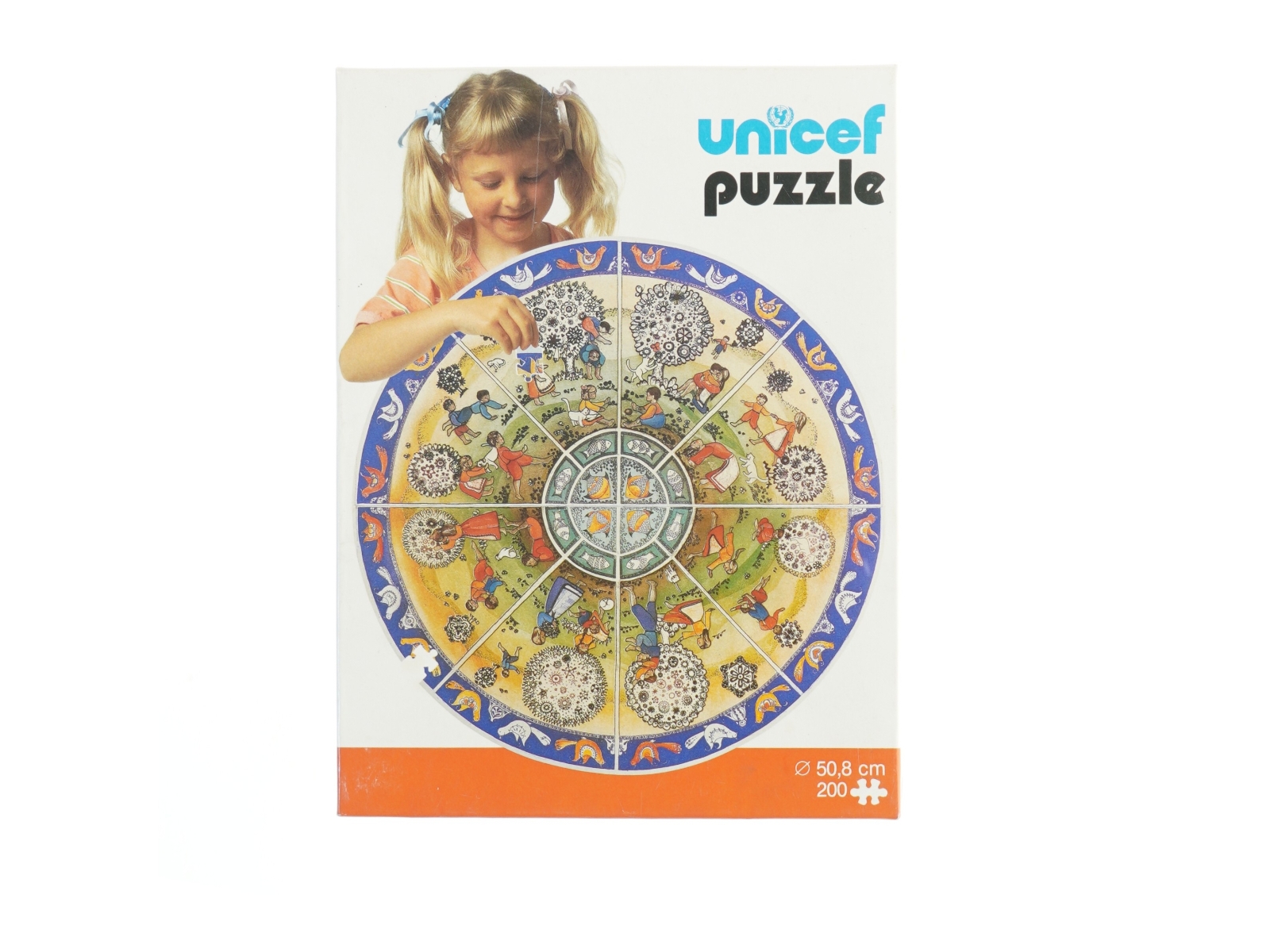 Unicef puslespil fra Unicef (str. Ø. 50,8 cm)
