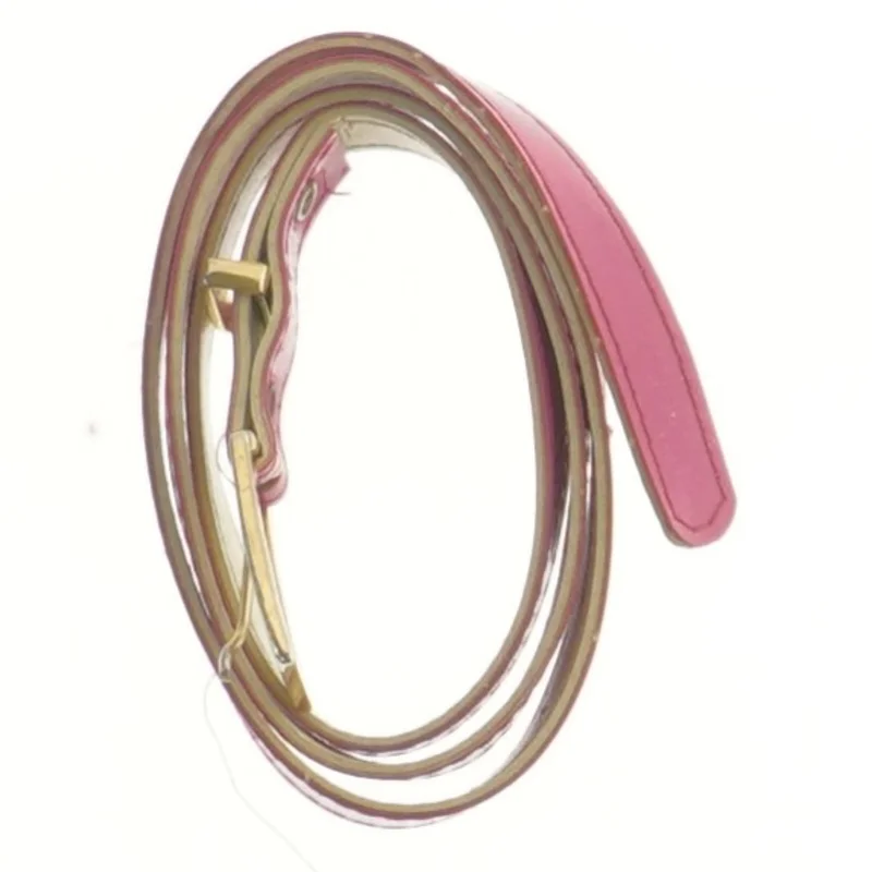 Pink bælte med guldspænde (str. 90 cm)