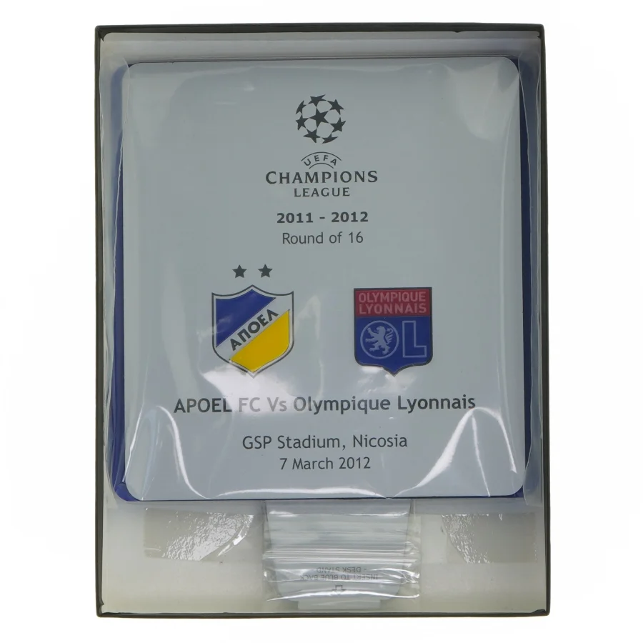 UEFA Champions League Plastikplakat fra UEFA (str. 15x16 cm)