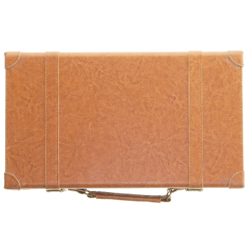 Vinopbevaringskasse med glas og vin fra Terra Tangra (str. 35x21x13 cm)