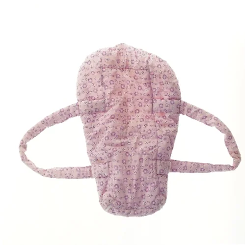 Rosa dukke bæresele med blomster fra New Born Baby (str. 55x32 cm)