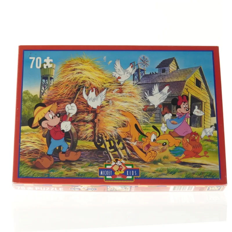 Brugt 70-brikker puslespil med Disney motiver fra Mickey For Kids (str. 23 x 32,5 cm)