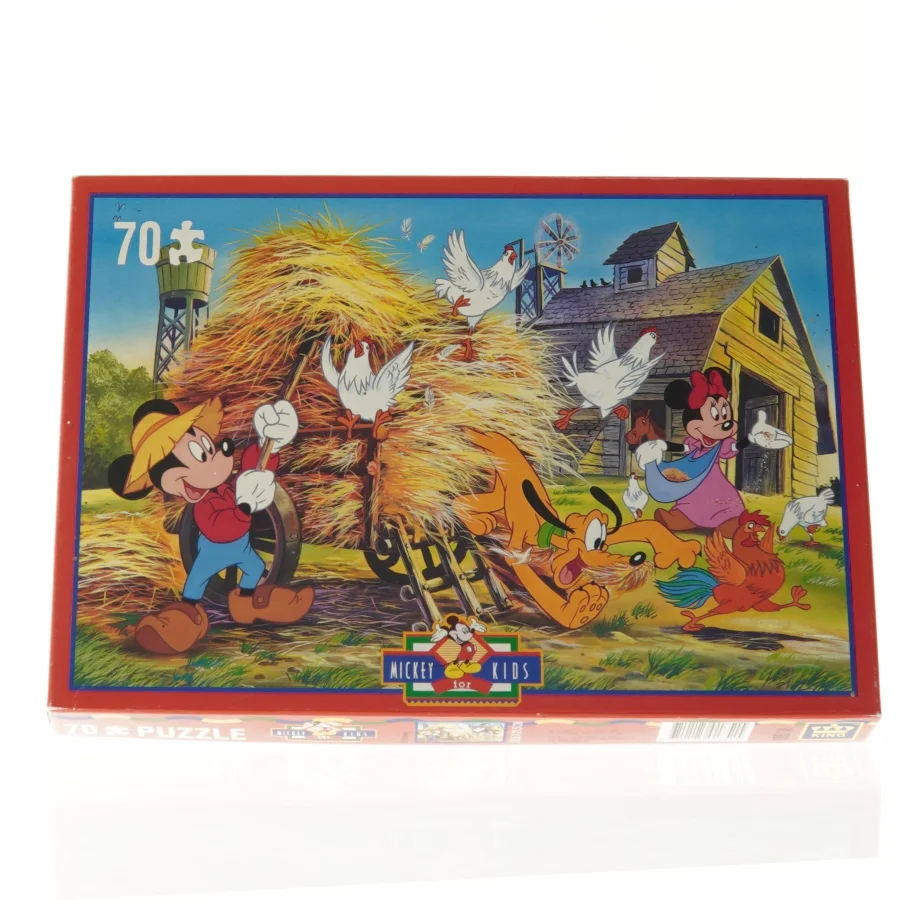 Brugt 70-brikker puslespil med Disney motiver fra Mickey For Kids (str. 23 x 32,5 cm)