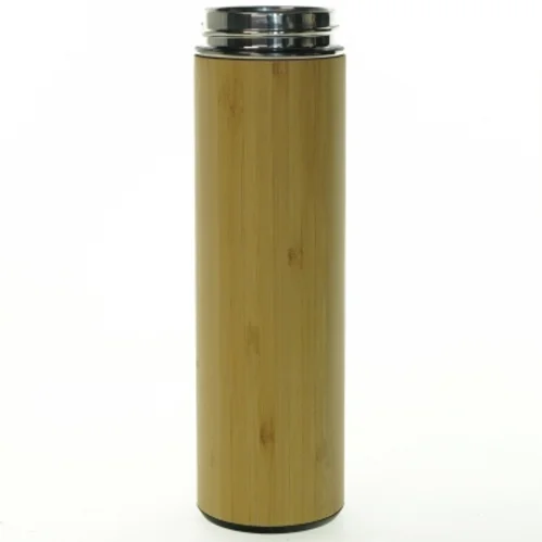 Termoflaske i bambusdesign (str. 500 ml)