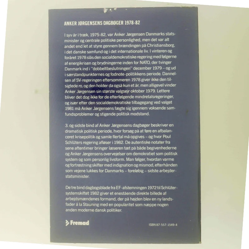 Brændingen af Anker Jørgensen (Bog)