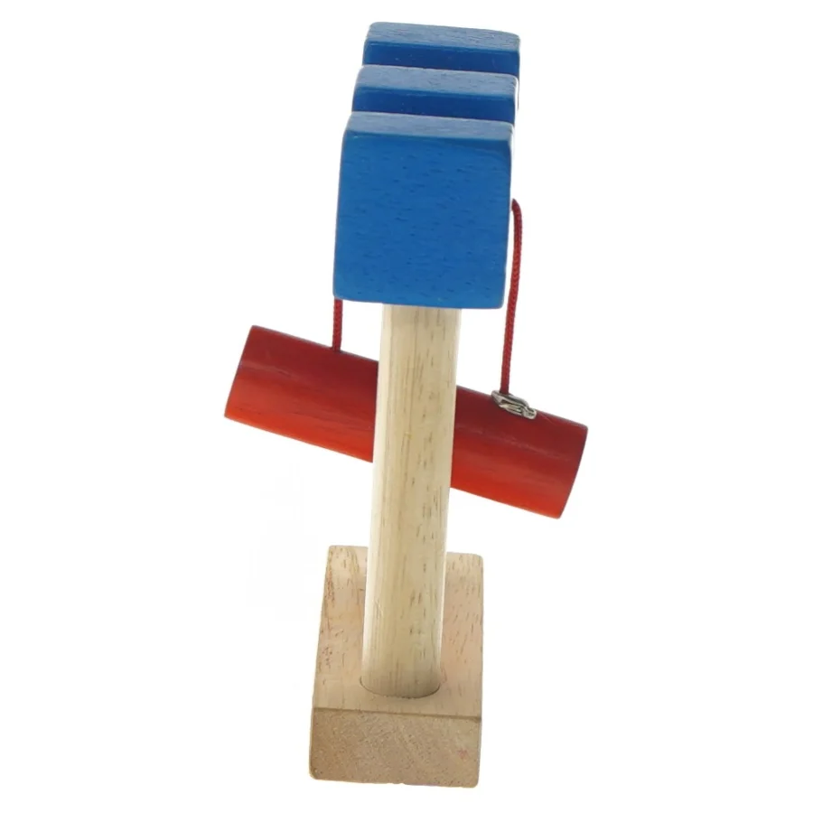 Trælegetøj med klokke fra Eddu Toy (str. 13x9x3 cm)