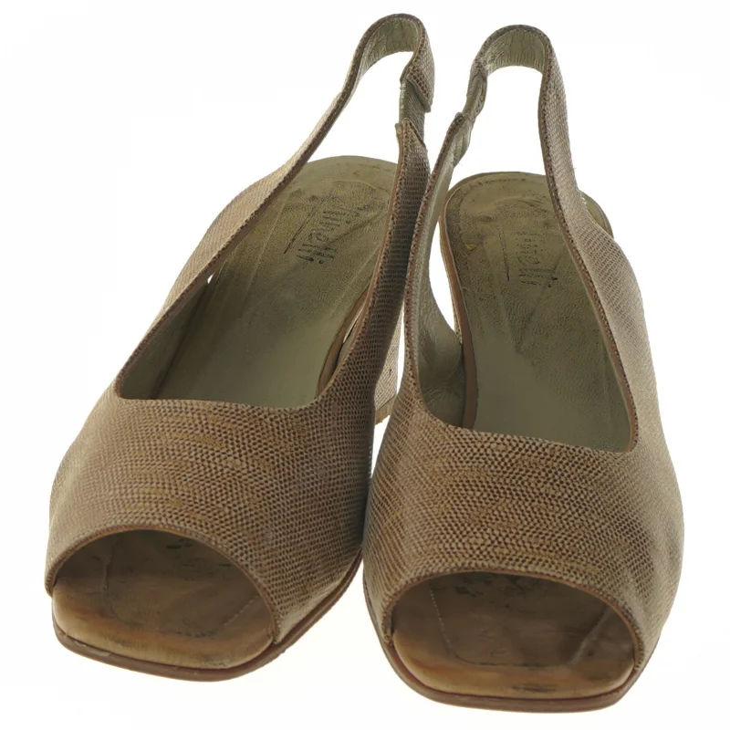 Brune Minelli damesandaler med hæl fra Minelli (str. 40 )