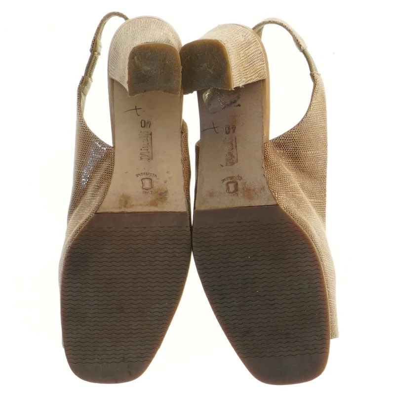 Brune Minelli damesandaler med hæl fra Minelli (str. 40 )