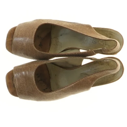 Brune Minelli damesandaler med hæl fra Minelli (str. 40 )