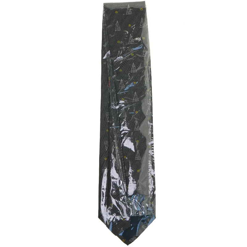 Sort slips med geometrisk mønster fra LFV (str. 73 cm)