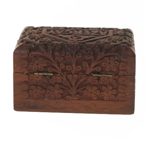 AzerCay træskåret kasse fra AzerCay (str. 15,5x10,5 cm)