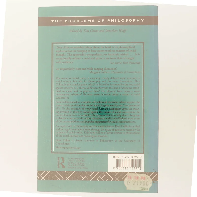 Social reality af Finn Collin (Bog)