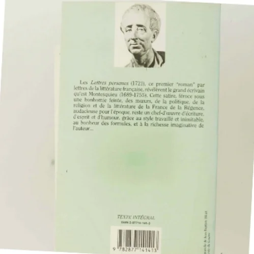 Lettres persanes af Charles de Secondat baron de Montesquieu (Bog)