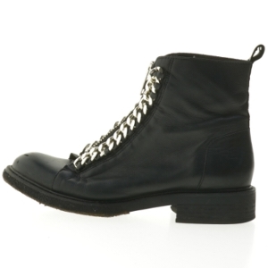 Sort støvler med kædedetaljer fra Billi Bi (str. 38 )