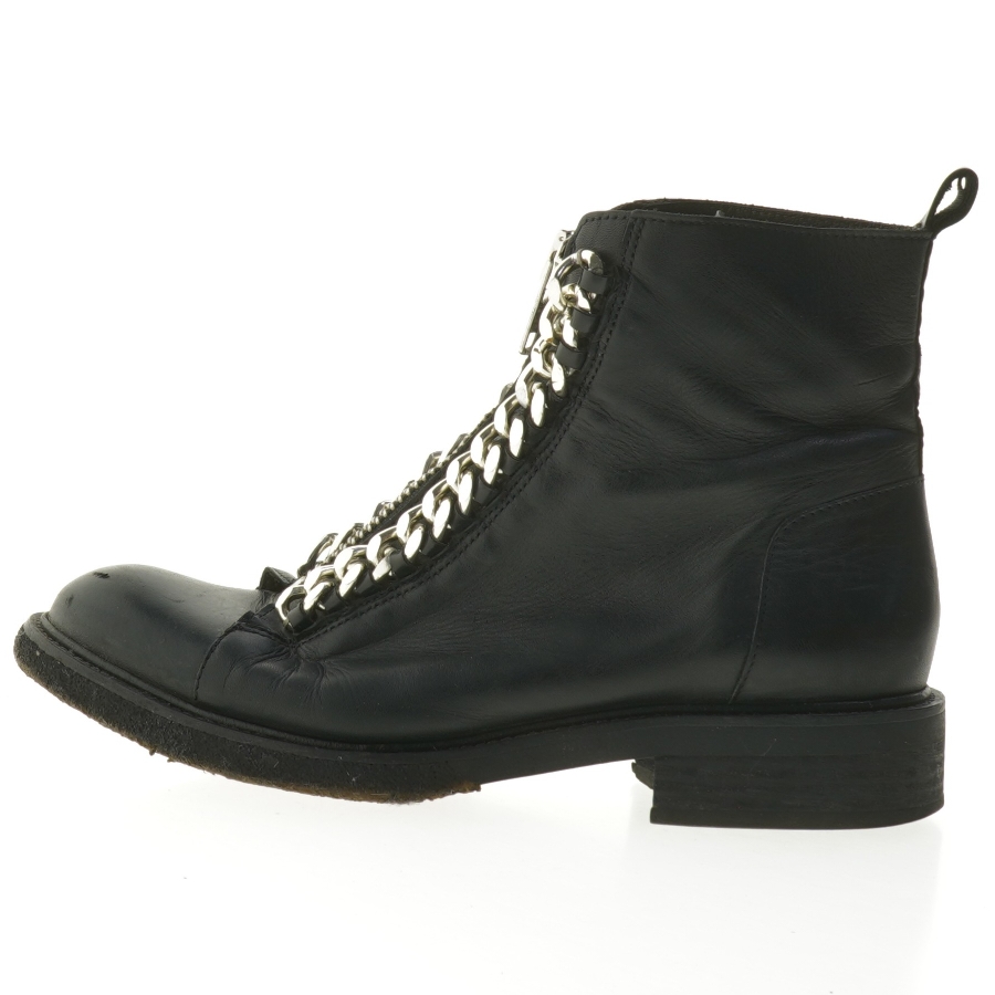 Sort støvler med kædedetaljer fra Billi Bi (str. 38 )