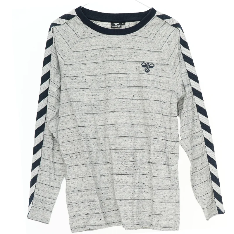 Langærmet træningstrøje med striber fra Hummel (str. 140)