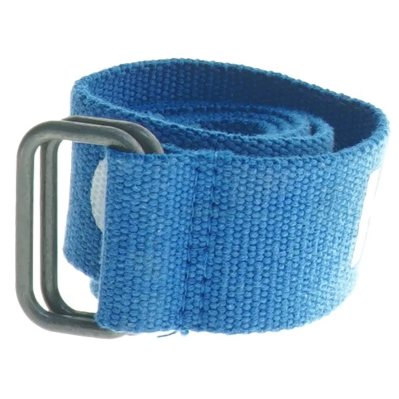 Blåt nylonbælte med metalspænde fra Tommy Hilfiger (str. 72 cm)